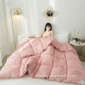 Double bed Plush microfiber fill Alternative Comforter